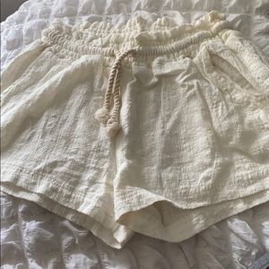 White comfortable shorts
